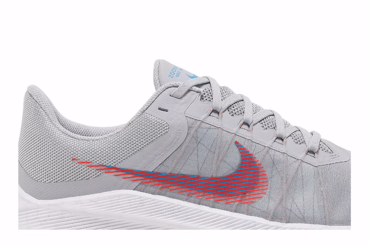 Nike Winflo 8 Wolf Grey Bright Crimson, view 3