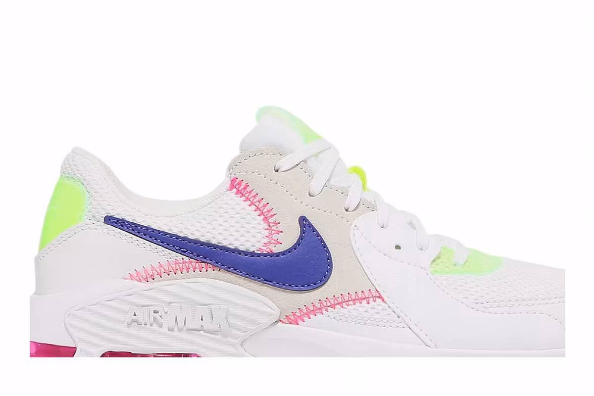 Nike Women's Air Max Excee White Pink Indigo, view 3