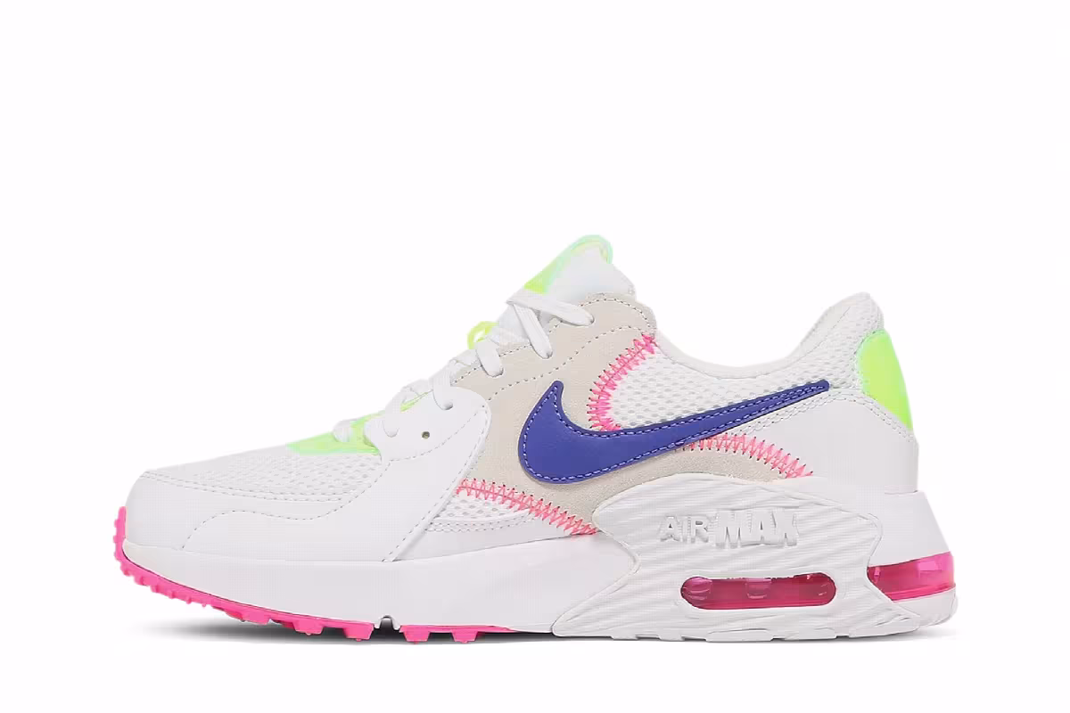 Nike Women's Air Max Excee White Pink Indigo, view 4