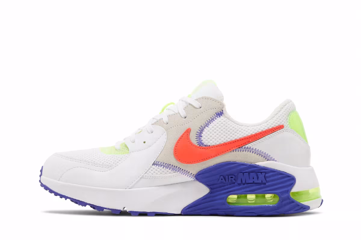 Nike Air Max Excee White Indigo Crimson, view 4