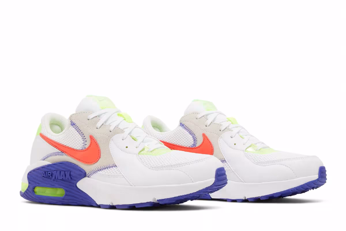 Nike Air Max Excee White Indigo Crimson, view 9
