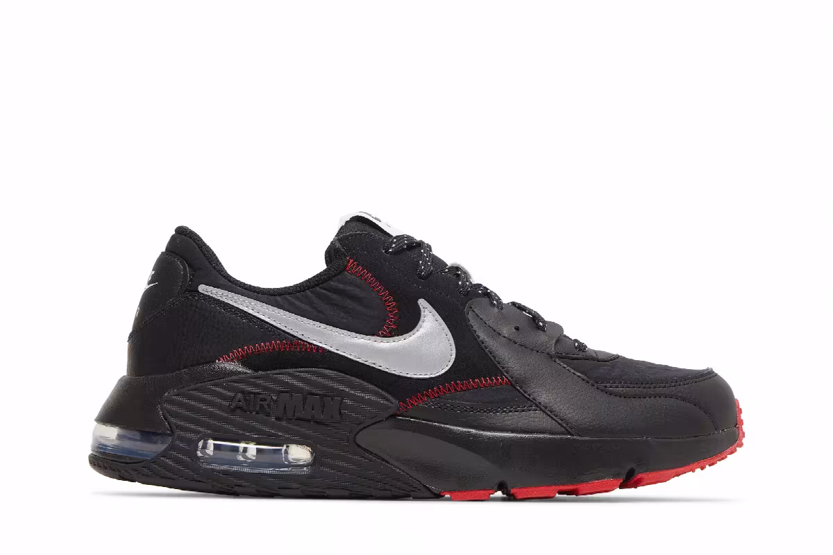 Nike Air Max Excee Black Sport Red, view 2