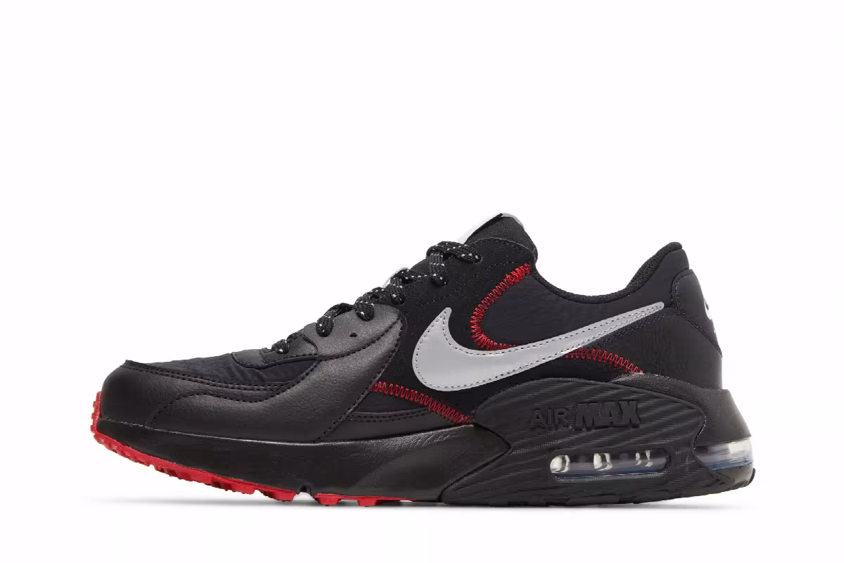 Nike Air Max Excee Black Sport Red, view 4