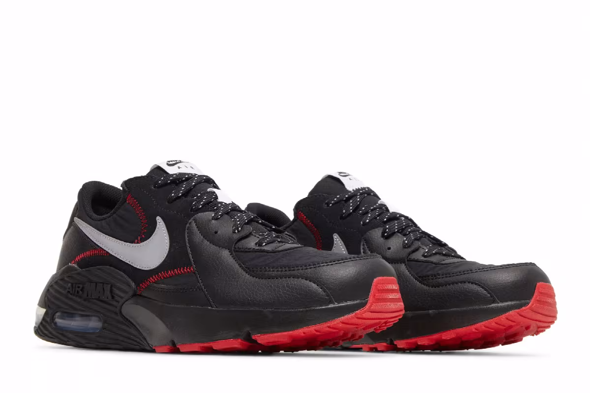 Nike Air Max Excee Black Sport Red, view 9