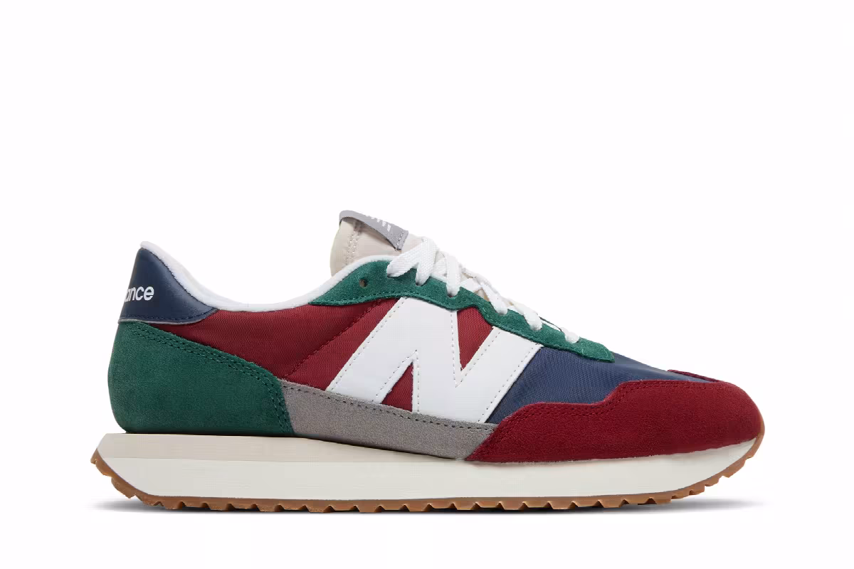 New Balance 237v1 Scarlet Team Forest Green, view 2