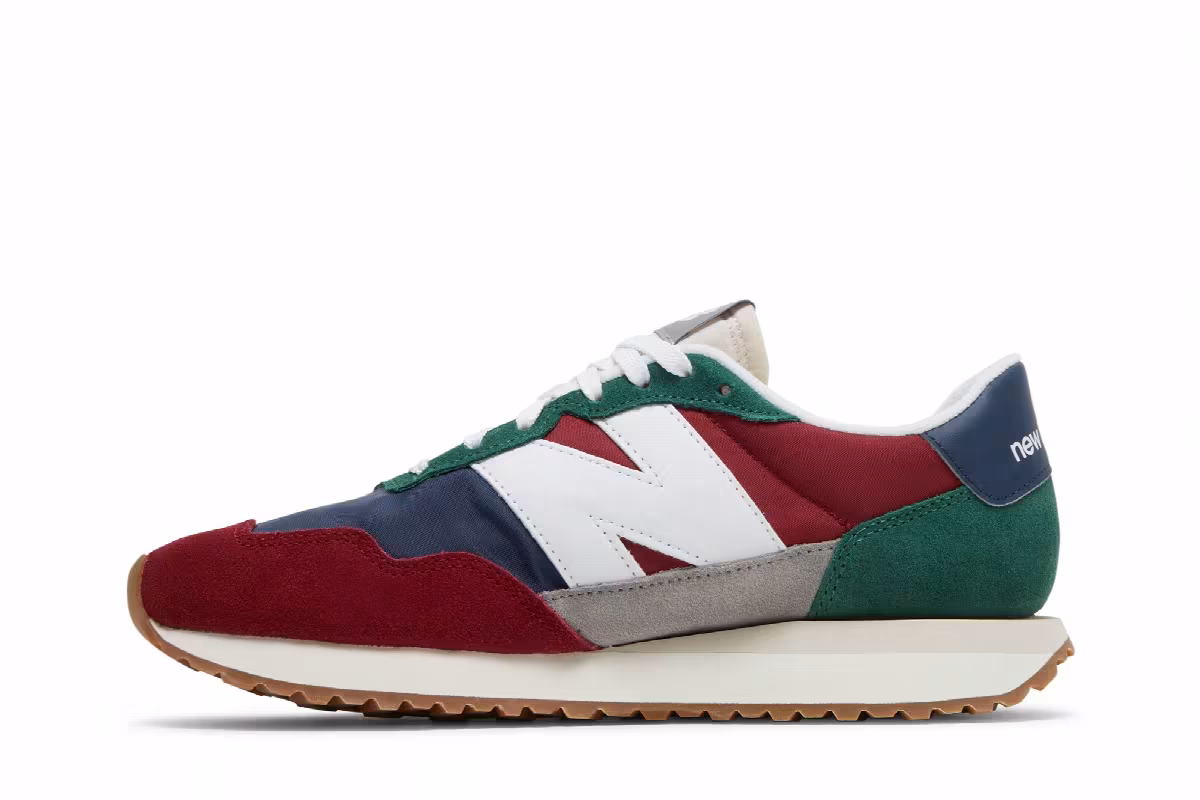 New Balance 237v1 Scarlet Team Forest Green, view 4