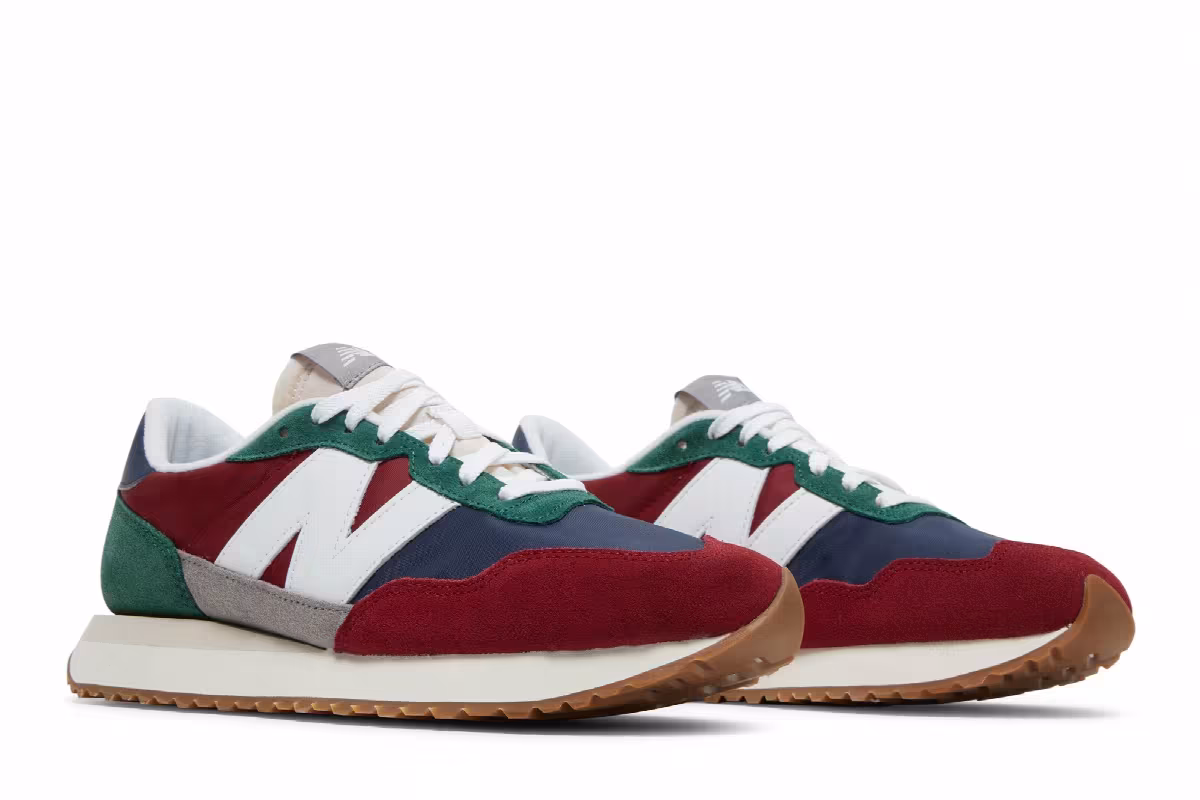 New Balance 237v1 Scarlet Team Forest Green, view 9