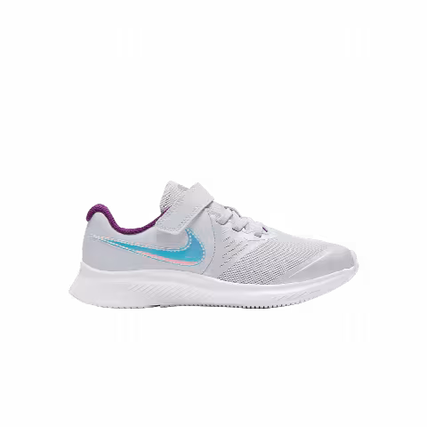 Nike Star Runner 2 Power PS 'Pure Platinum Iridescent Swoosh'