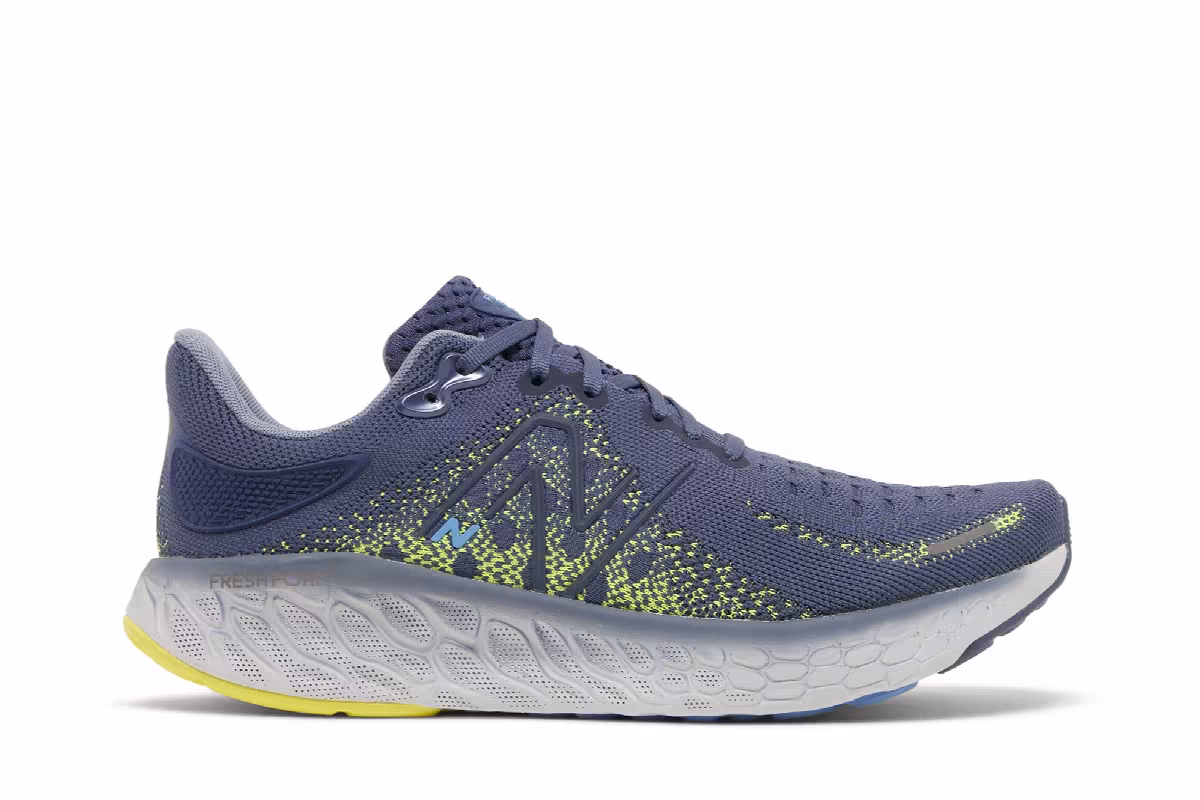 New Balance Fresh Foam X 1080v12 2E Wide Vintage Indigo Pineapple, view 2