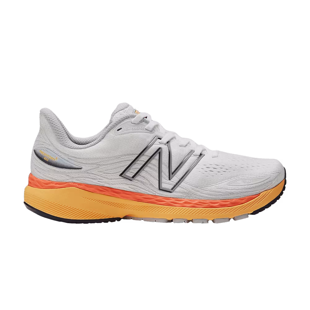 New Balance Fresh Foam 860v12 White Vibrant Orange