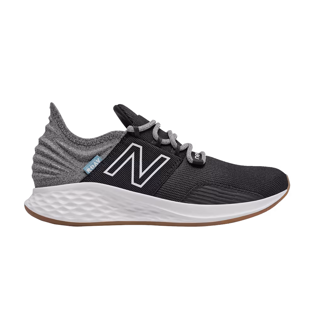 New Balance Fresh Foam Roav Big Kid Tee Shirt - Black Light Aluminum
