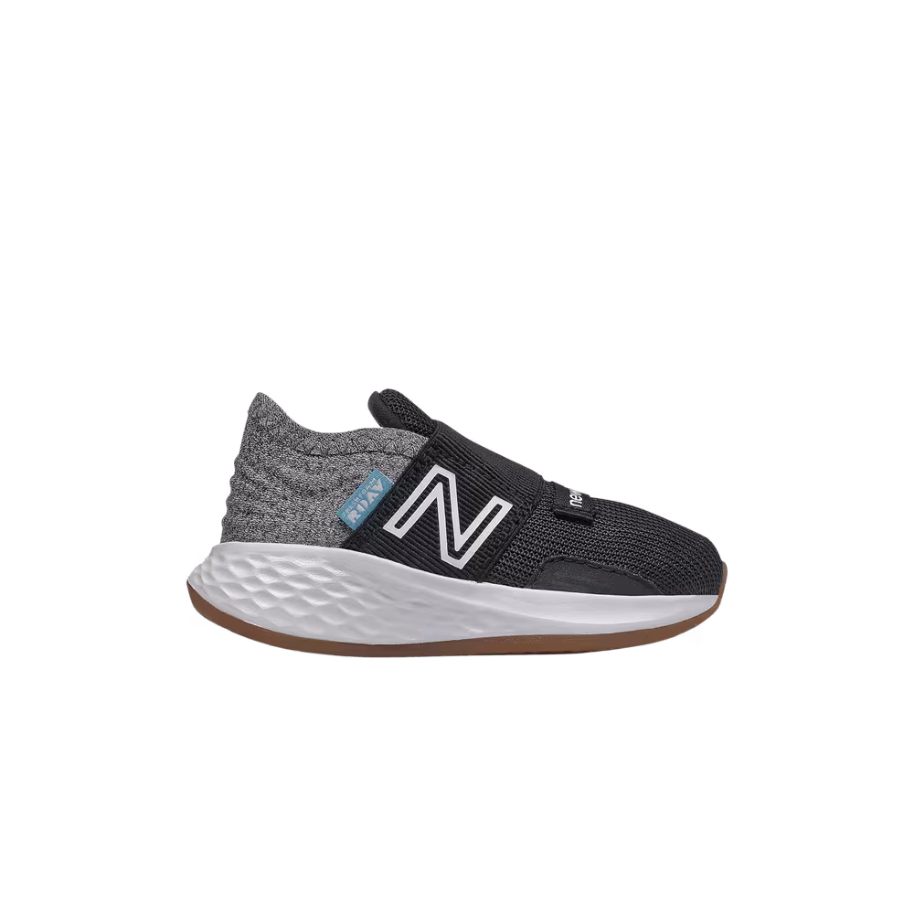 New Balance Fresh Foam Roav Tee Shirt Slip-On Toddler Black Light Aluminum