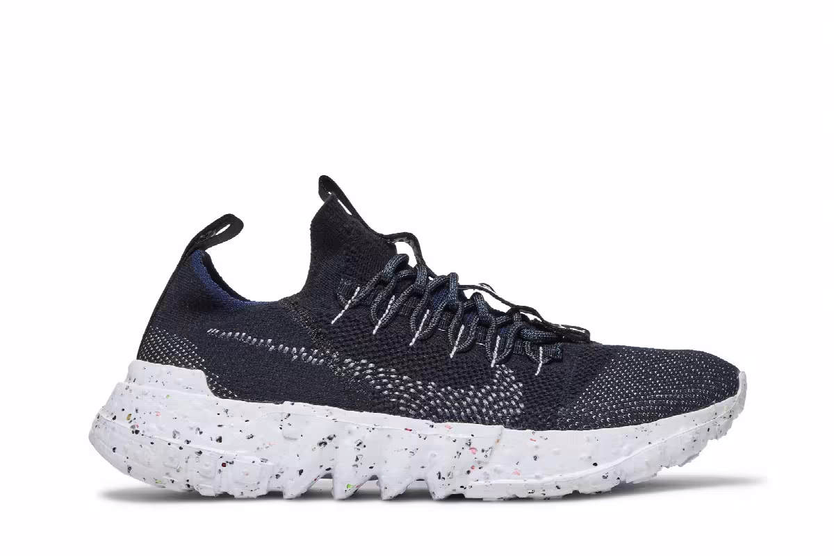 Nike Space Hippie 01 Black Off Noir, view 2