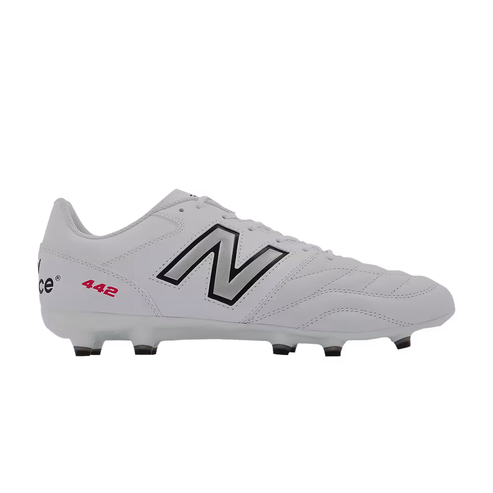 New Balance 442v2 Team FG 2E Wide White Black