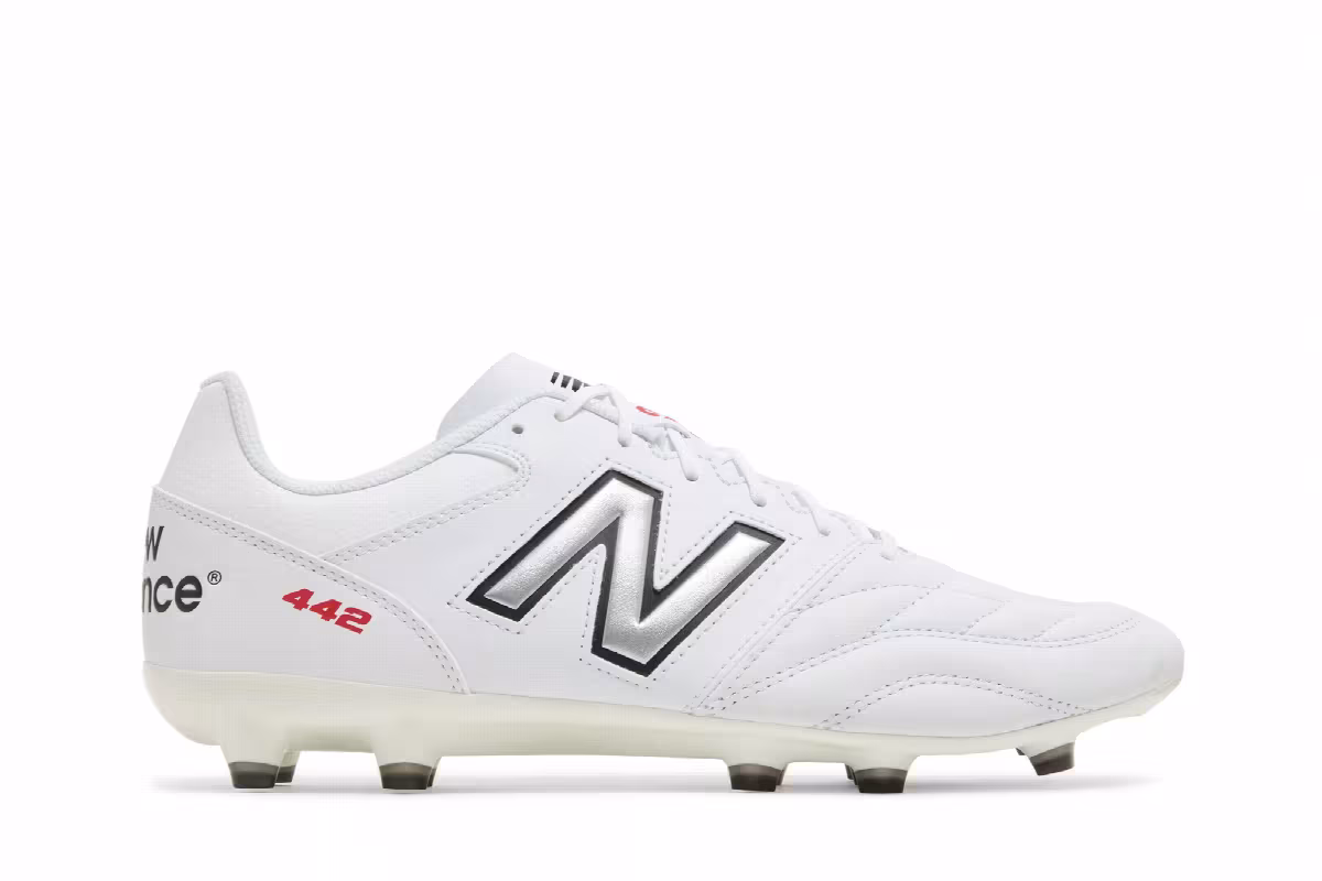 New Balance 442v2 Team FG White Black, view 2