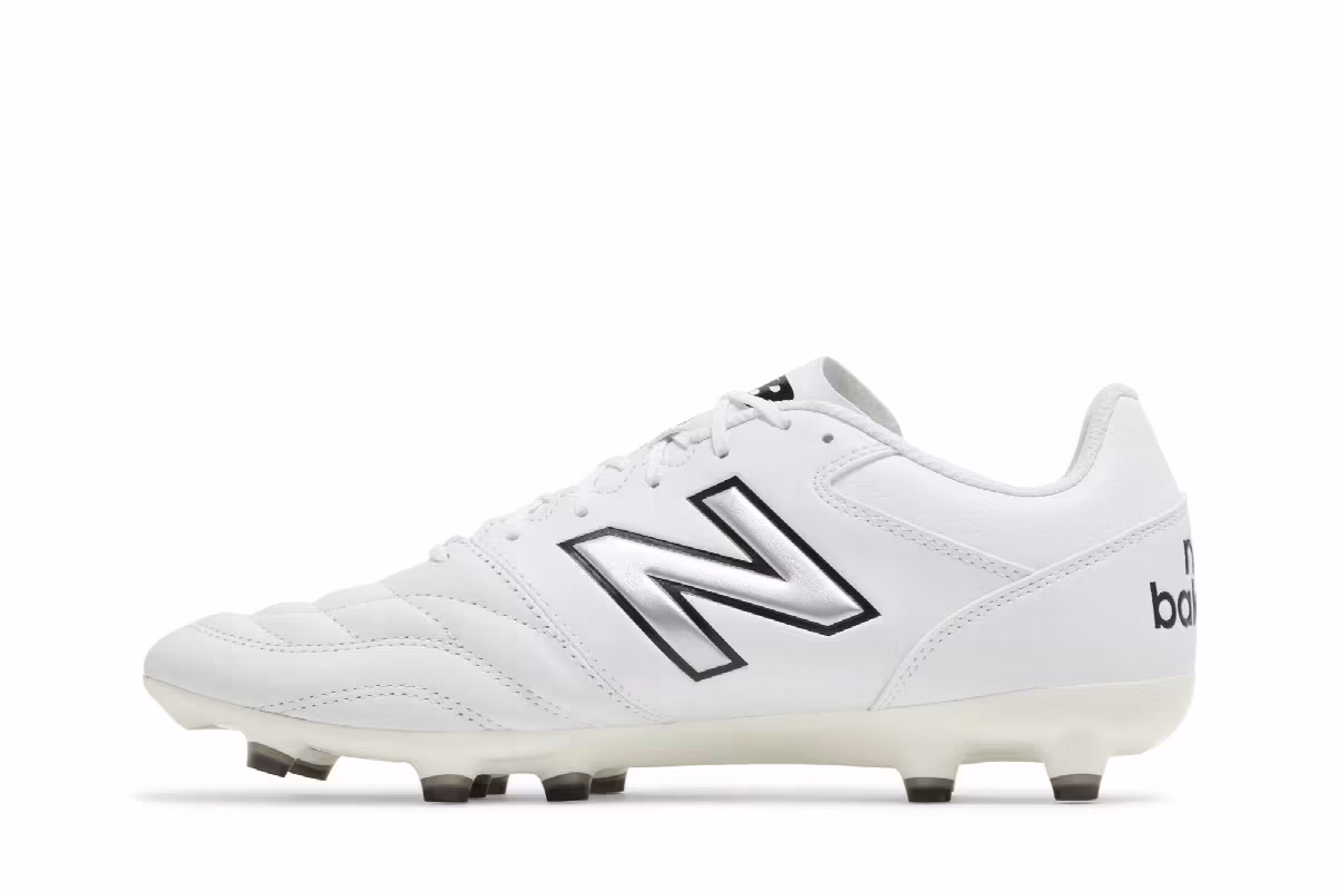 New Balance 442v2 Team FG White Black, view 4