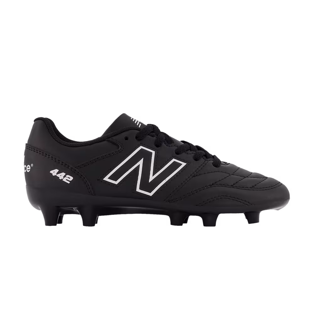 New Balance 442v2 Academy FG Big Kid Wide Black White