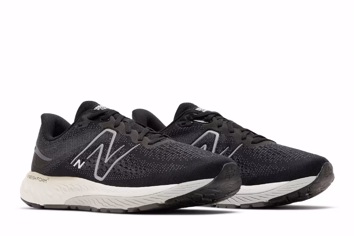 New Balance Fresh Foam X 880v12 Black Light Aluminum, view 9