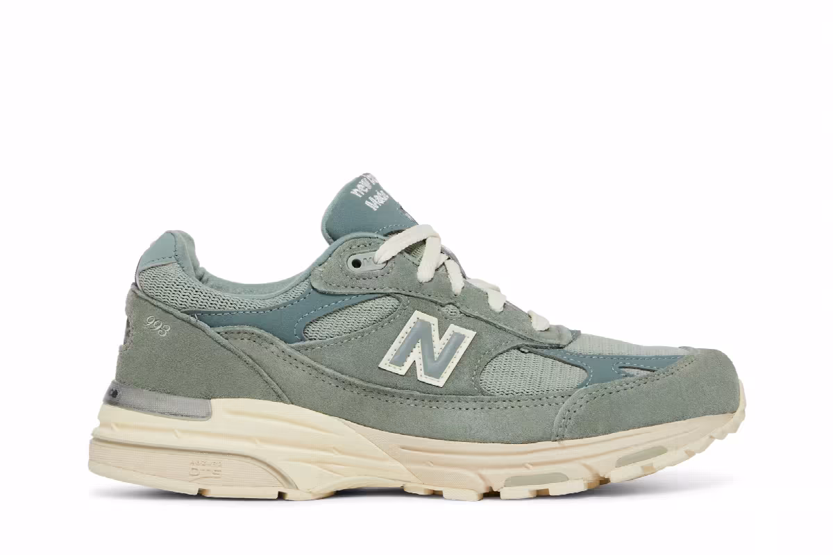 Kith x New Balance Women's 993 Made in USA Pistachio, view 2