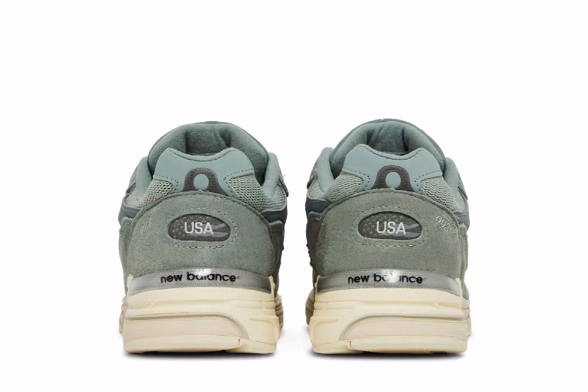 Kith x New Balance Women's 993 Made in USA Pistachio, view 7