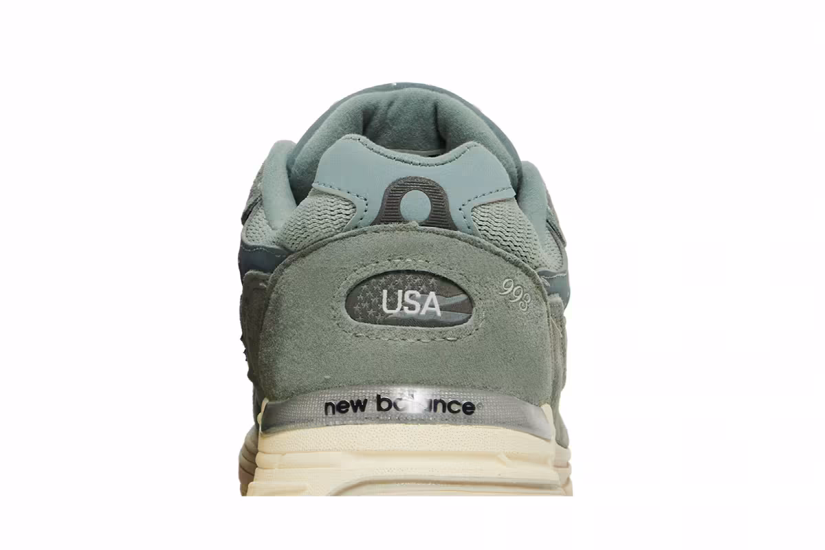 Kith x New Balance Women's 993 Made in USA Pistachio, view 8