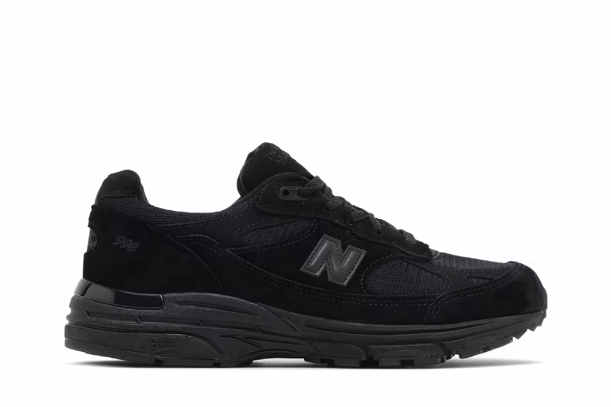 New Balance Women's 993 Made in USA Triple Black, view 2