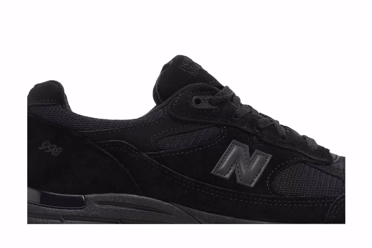 New Balance Women's 993 Made in USA Triple Black, view 3
