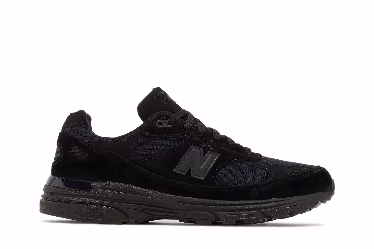 New Balance 993 Made in USA Triple Black, view 2