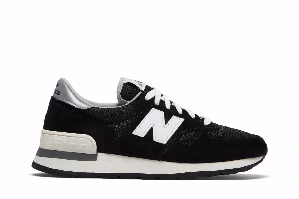 New Balance 990v1 Made In USA Black White, view 2