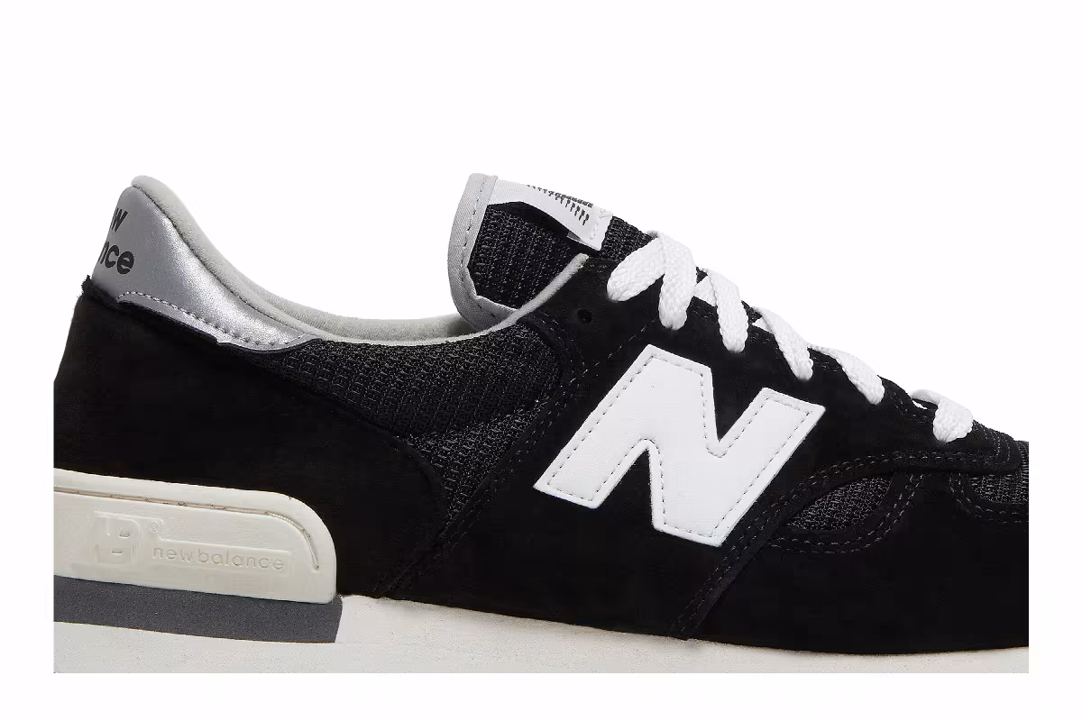 New Balance 990v1 Made In USA Black White, view 3