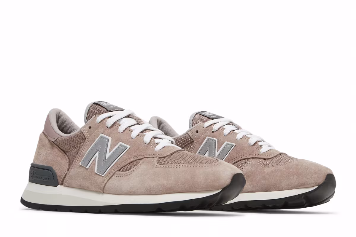 Kith x New Balance 990v1 Made In USA Dusty Rose, view 9