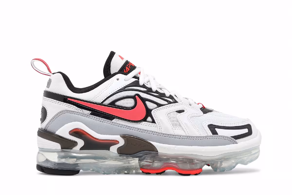 Nike Air VaporMax EVO Summit White Bright Crimson, view 2