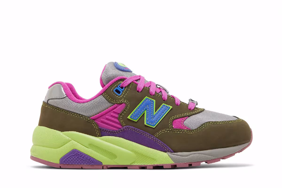 Stray Rats x New Balance 580 Tribute to 2007 - Dark Moss, view 2