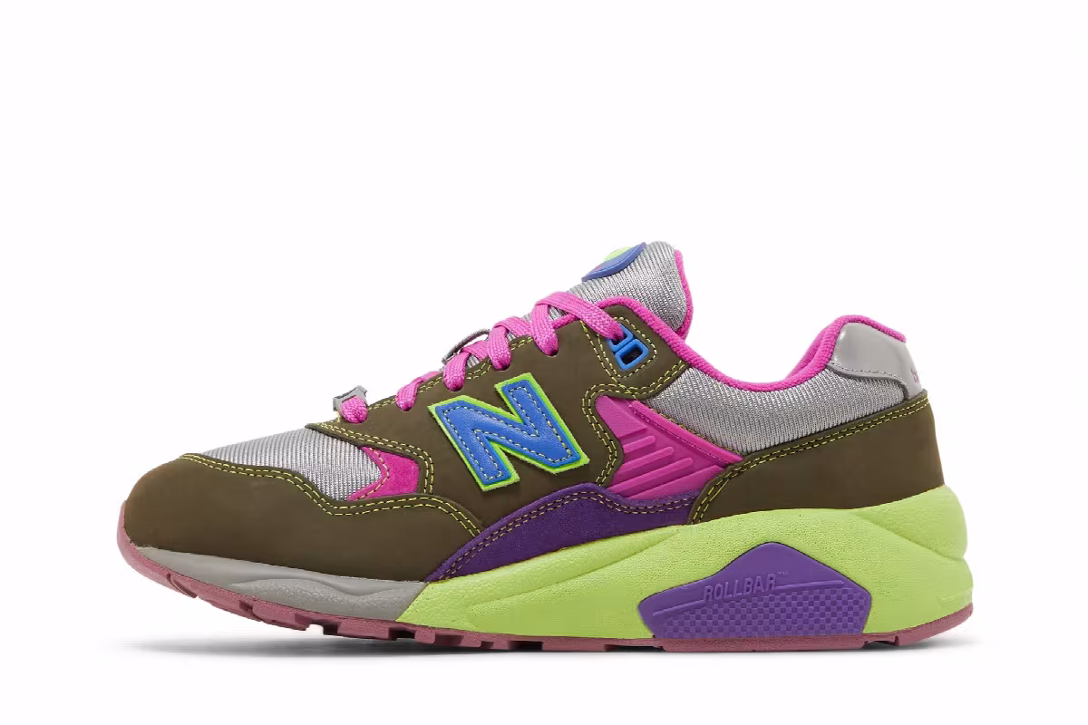 Stray Rats x New Balance 580 Tribute to 2007 - Dark Moss, view 4