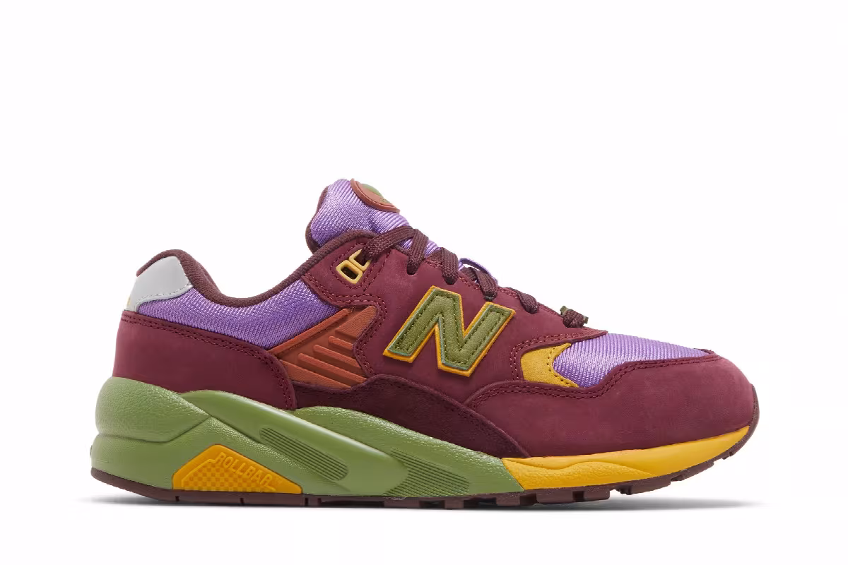 Stray Rats x New Balance 580 Tribute to 2007 - Burgundy, view 2