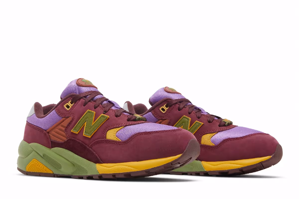 Stray Rats x New Balance 580 Tribute to 2007 - Burgundy, view 9