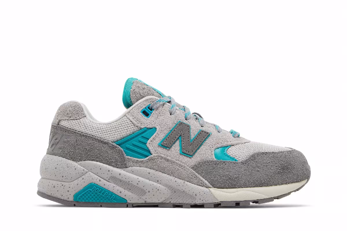 Palace x New Balance 580 Gargoyle Lapis Blue, view 2
