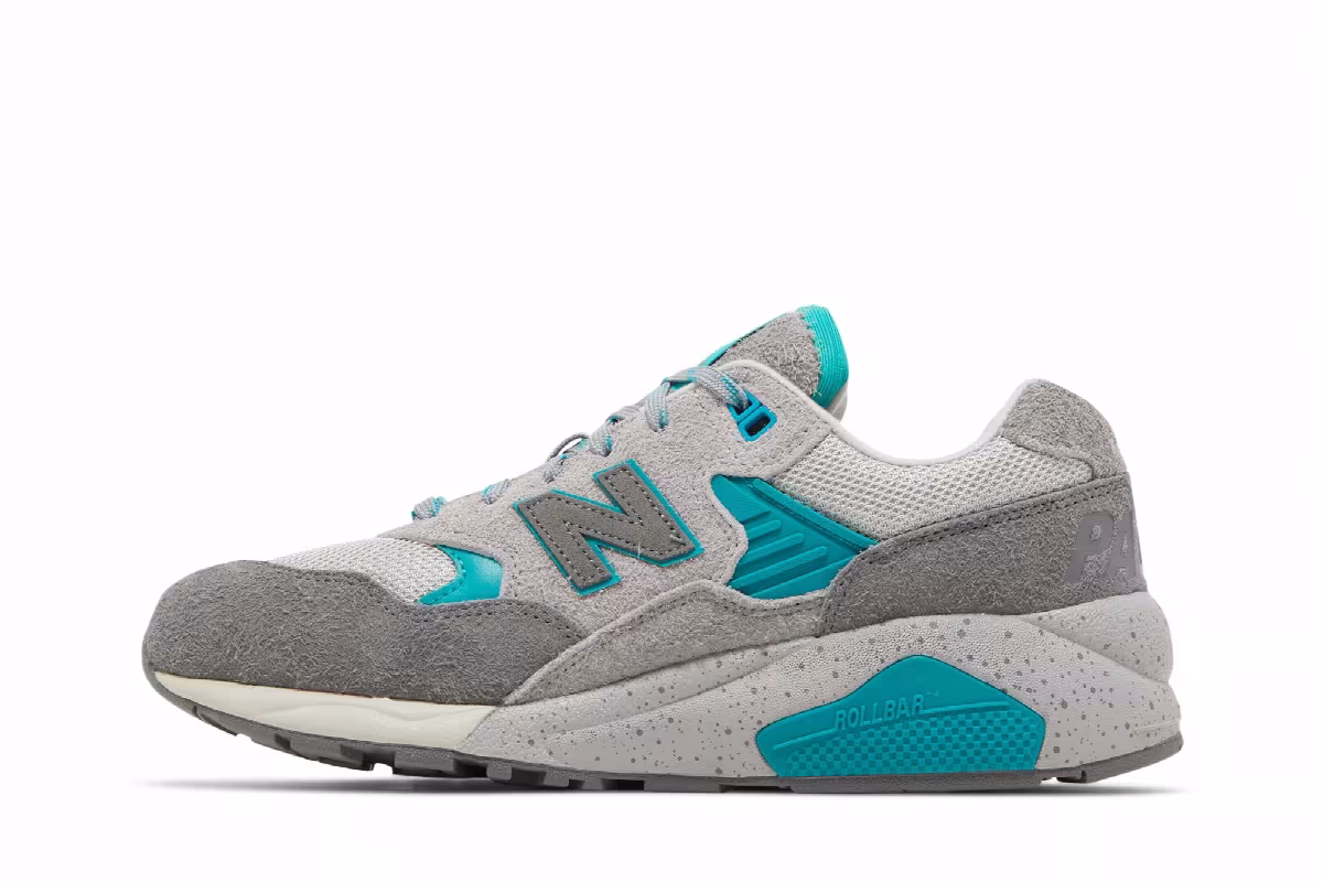 Palace x New Balance 580 Gargoyle Lapis Blue, view 4