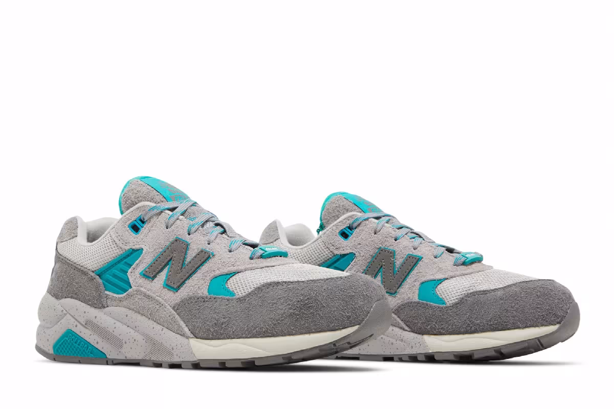 Palace x New Balance 580 Gargoyle Lapis Blue, view 9