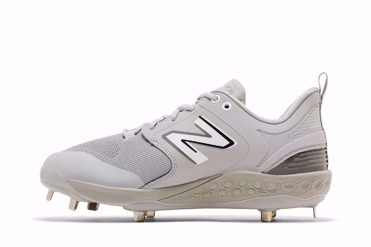 New Balance Fresh Foam X 3000v6 Metal 2E Wide Grey White, view 4