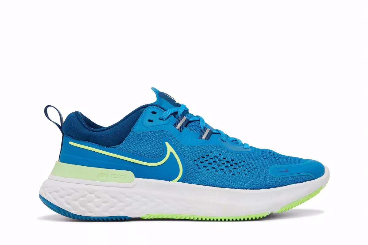 Nike React Miler 2 Imperial Blue Lime Glow, view 2