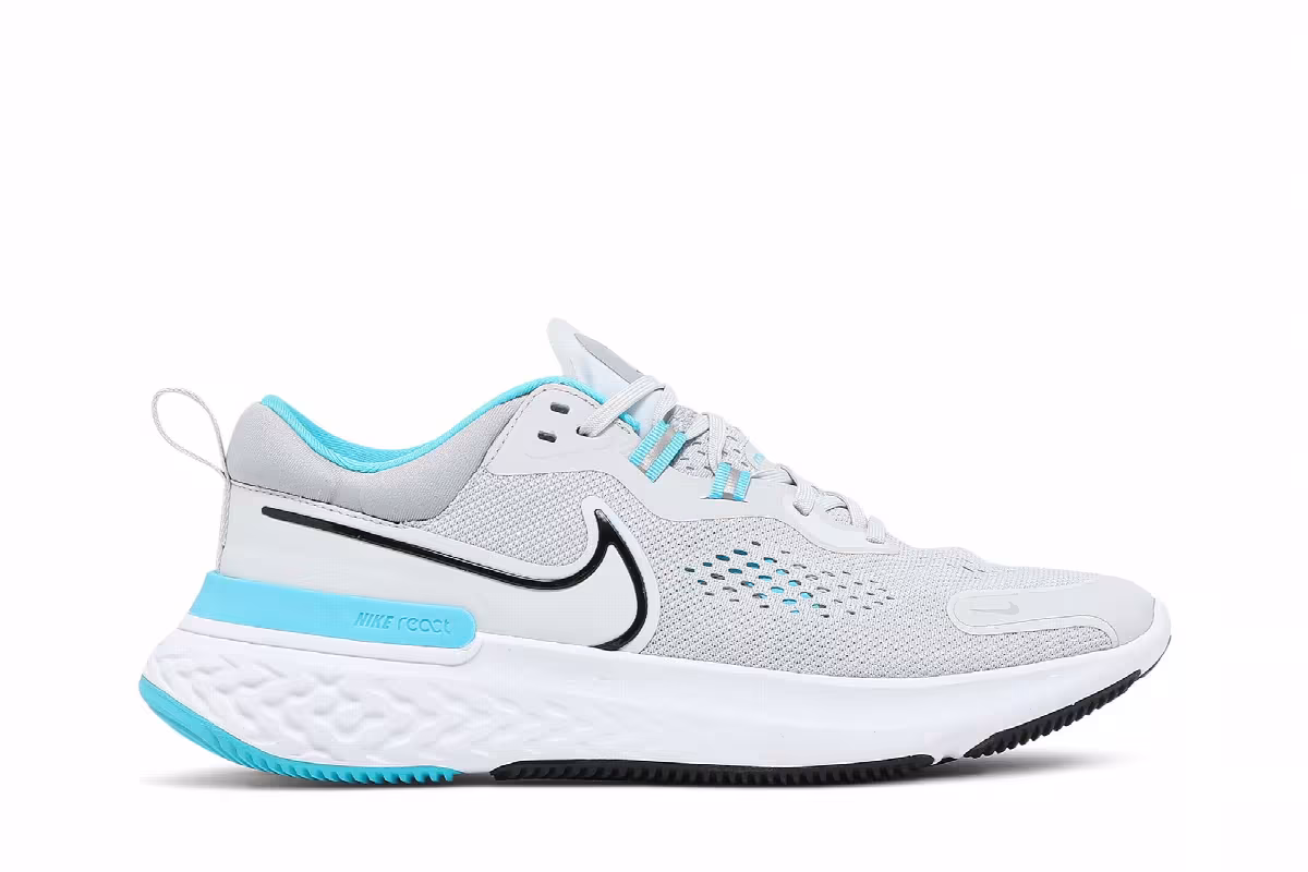 Nike React Miler 2 Pure Platinum Chlorine Blue, view 2
