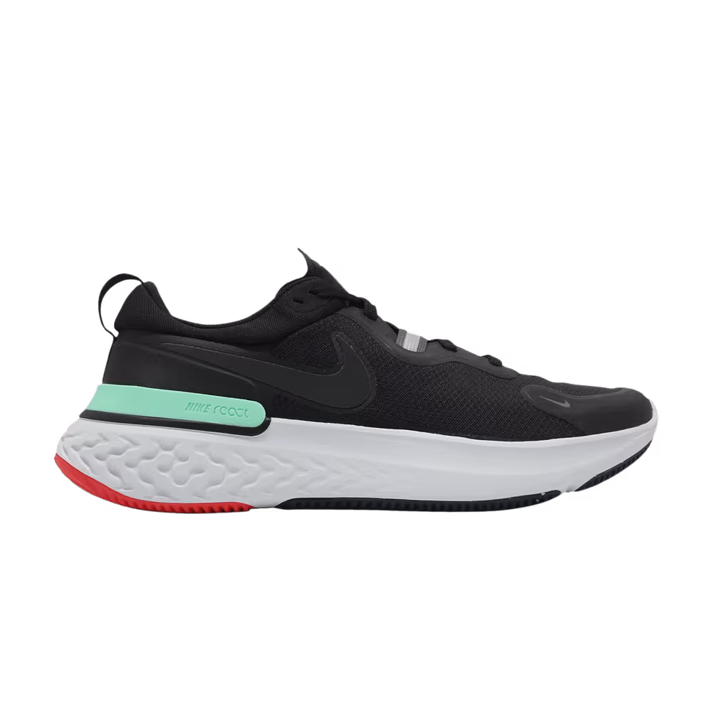 Nike React Miler Black Green Glow