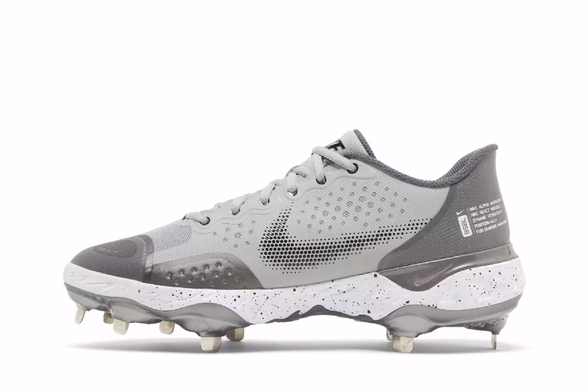Nike Alpha Huarache Elite 3 Low Light Smoke Grey, view 4