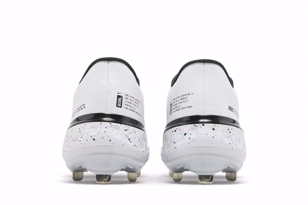 Nike Alpha Huarache Elite 3 Low White Grey, view 7