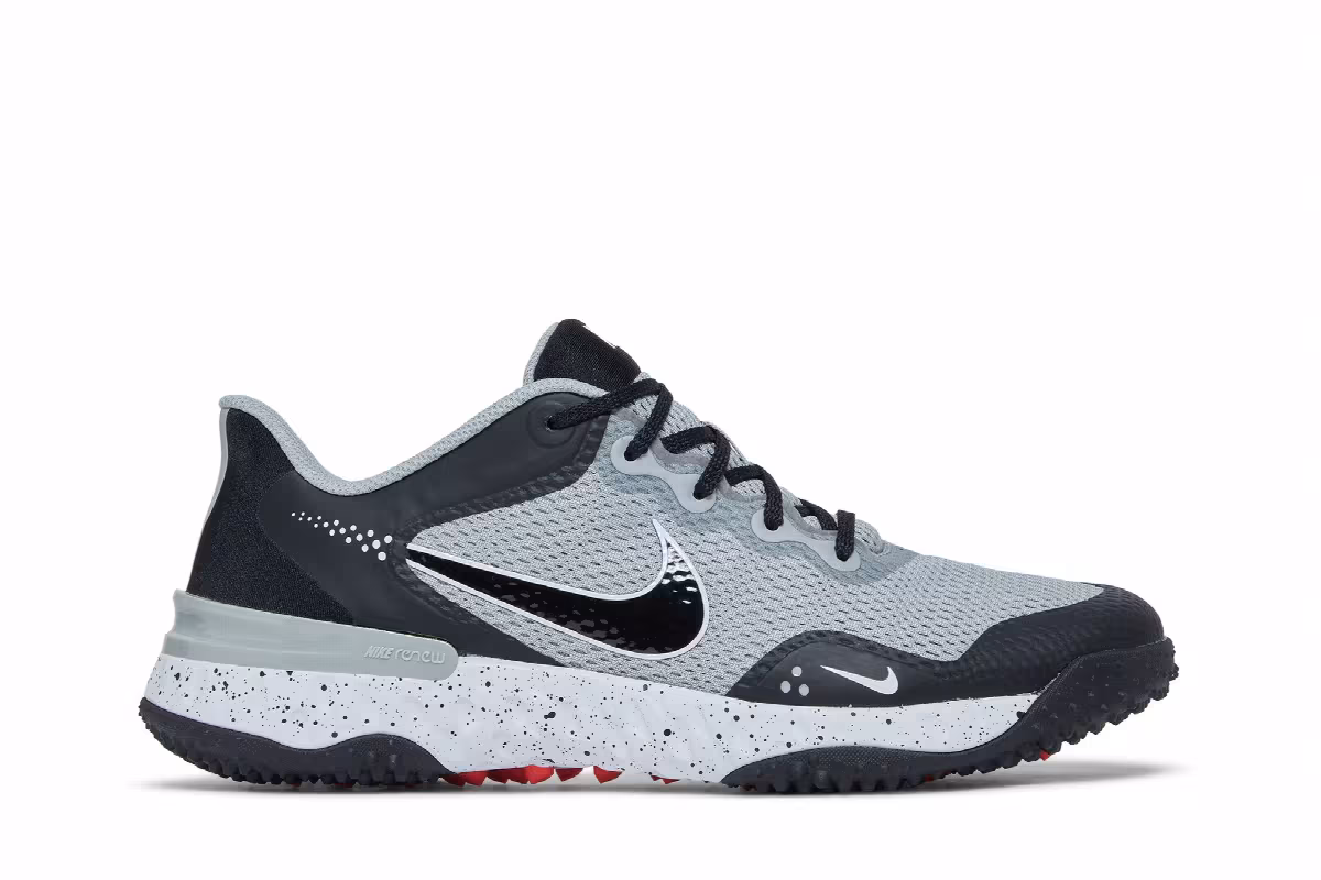 Nike Alpha Huarache Elite 3 Turf Light Smoke Grey Black, view 2