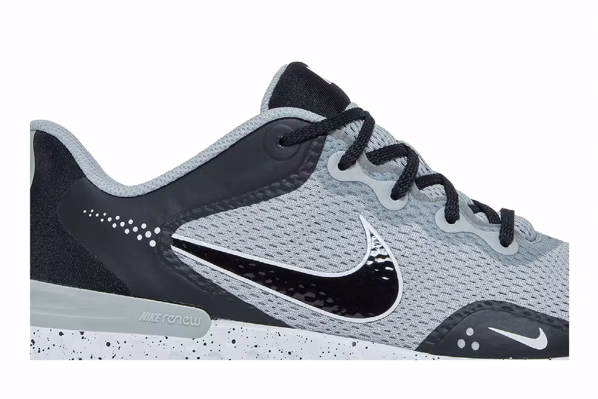 Nike Alpha Huarache Elite 3 Turf Light Smoke Grey Black, view 3