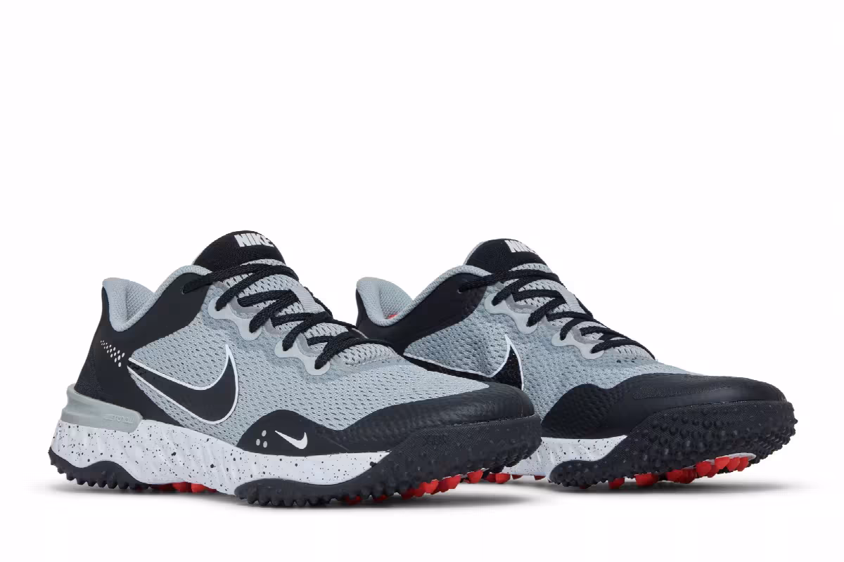 Nike Alpha Huarache Elite 3 Turf Light Smoke Grey Black, view 9