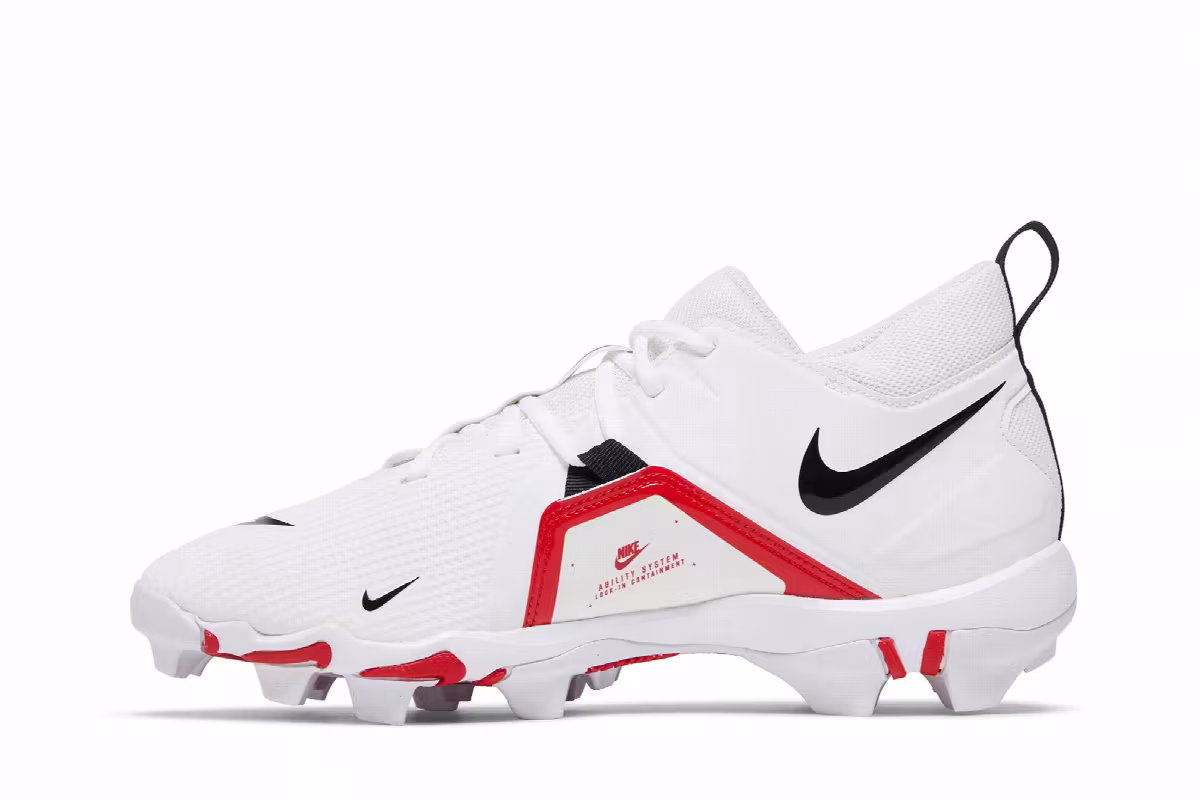 Nike Alpha Menace 3 Shark White University Red, view 4