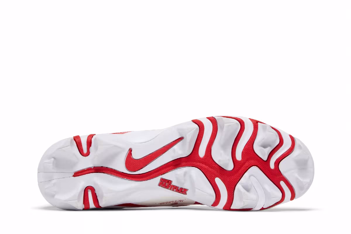 Nike Alpha Menace 3 Shark White University Red, view 5